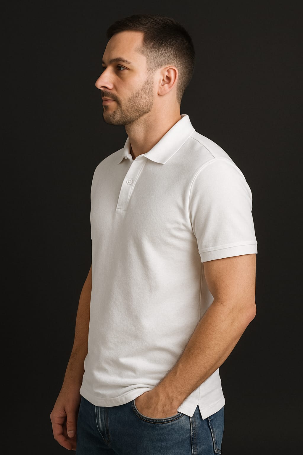 Classic White Polo T-Shirt