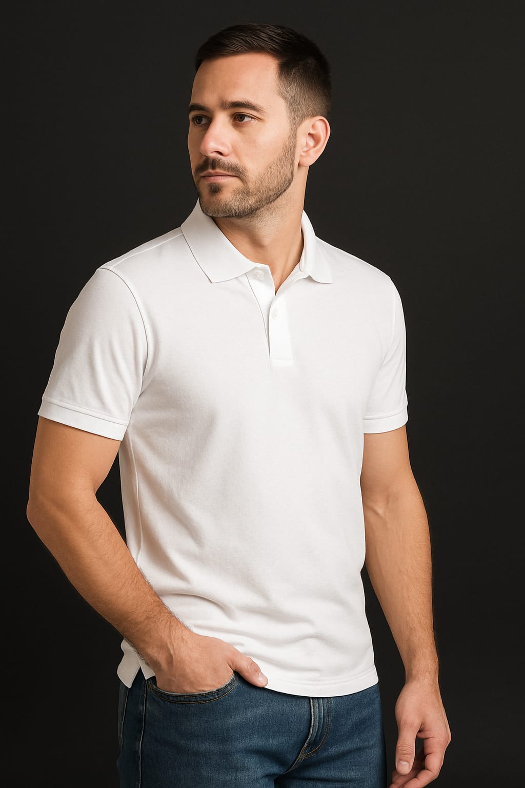 Classic White Polo T-Shirt