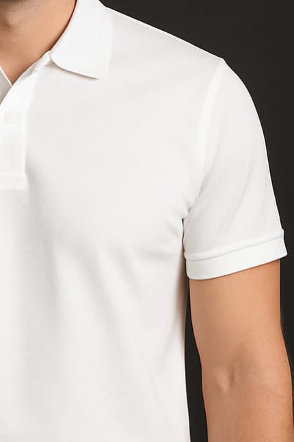 Classic White Polo T-Shirt